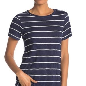 Everleigh Waffle Knit Short Sleeve Tee Shirt